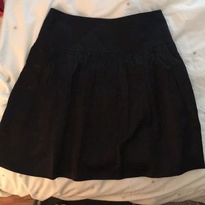 BCBG black satin skirt
